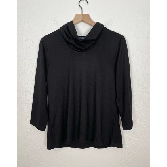 ModCloth Black Cowl Neck 3/4 Sleeve Pullover Sweater NWT (XL) - Picture 1 of 4